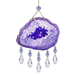 Decorações de jardim H D Crystal gota prism suncatcher ornament slice decoração janela de arco -íris pendurada dhth0