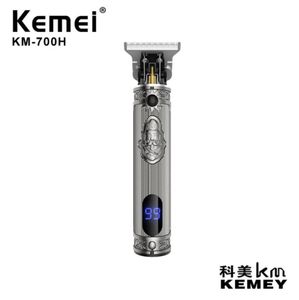 Kemei km700b km700h理髪店の電気ヘアクリッパープロフェッショナルヘアマシンビアードトリマー充電式ワイヤレスツール1PCS234275686