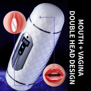 Other Massage Items 2022 Male Masturbation Cup Vibration Blowjob Sucking Machine Vacuum Vibrator Silicone Vagina Sex Toys Adult Products For Men 18+ Q231104