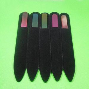 100x Crystal Glass Nail File With Companion Black Sleeve 5 12quot Color Choice NewNF0145013921