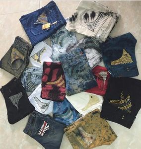 Yeni erkek robin kot pantolon ripper denim uzun pantolon sıska fit ince erkek streç bisikletçisi jean patchwork sıkıntılı nakış tasarımcısı en iyi kalite