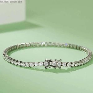 VOAINO Necklace bracelet 925 sterling silver 2mm 3mm 4mm 5mm moissanite tennis chain