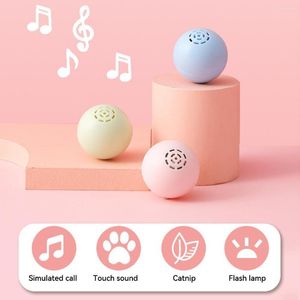 Cat Toys 2023 Interactive Accessories Mint Automatic Rolling Ball Kitten Electric Smart