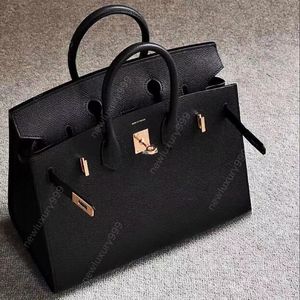 Bolsa clássica de luxo Bolsa feminina da moda totalmente artesanal estilo Sellier exterior costurada artesanal original Epsom couro sênior 22K bolsa projetada com hardware