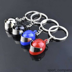 Metallhjälm Key Chain Fashion Stereo Motorcykel Hjälmar Säkerhet Auto Bag bil Key Ring Nyckelring smycken gåvor