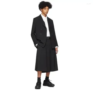 Men's Shorts Male Hair Stylist Fashion Base Classic Loose Large Size Wide Leg Pants Stage Style Performance Suit