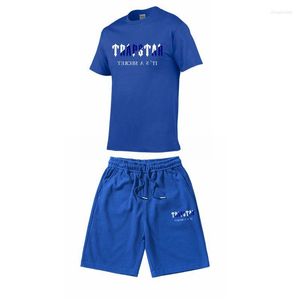 Tute da uomo 2023 ESTATE T-SHIRT IN COTONE STAMPATO BEACH SHORT SET STREET JOGGING CASUAL WEATHER