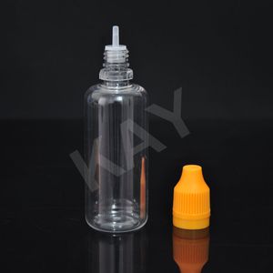 perfume bottle 2500pcs PET 50ML Plastic Dropper Bottles With Tamper Childproof Cap, Clear E Liquid Bottles