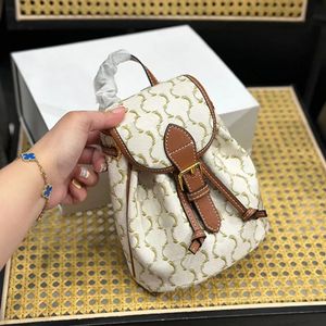 Old Flower Backpack Mini Backpacks Vintage Shoulder Bags Women Handbag Purse leather schoolbag Drawstring Gold Hasp Satchel Travel totes g18