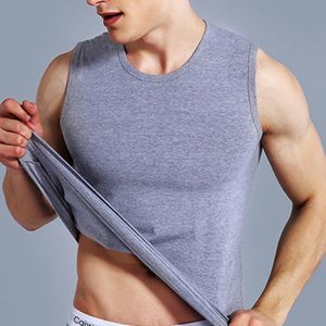 Men's Tank Tops Men Muscle Vests Cotton Underwear Sleeveless Top Solid Vest Undershirts O neck Gymclothing Bodybuilding 230403