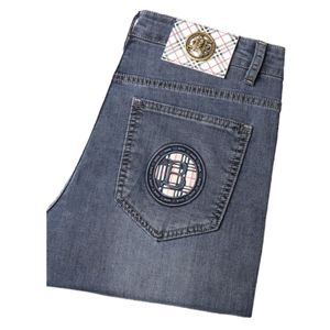 Men's Jeans Spring Summer Thin Denim Slim Fit European American High-end Brand Small Straight Pants XL8825-3