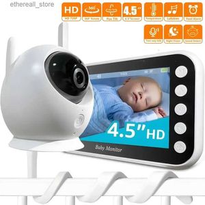 Baby Monitors 4.3 Inch Electronic Baby Monitor Video Nanny Security Protable Children Cameras Babyphone Bebe Feeding New Born Baby Items Q231104