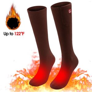 Sports Socks Mulher e homem inverno quente aquecido com 3,7V recarregável de bateria de íons de lítio de saúde elétrica macia para