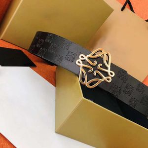 designer belt luxury men classic needle buckle belts full print patterns gold buckle head width 3.8cm size 105-125cm fashion versatile atmosphere nice