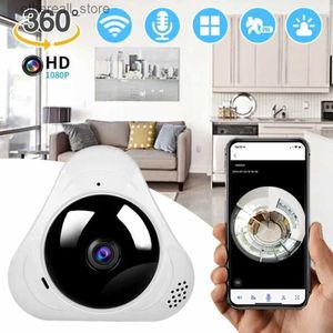 Baby Monitors 360 Wifi Camera Panoramic 1080P baby Monitor Security Protection Smart Home Night Vision CCTV Surveillance Cameras Mini IP Cam Q231104