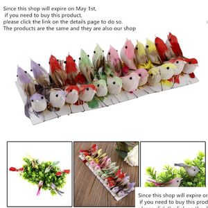 Gartendekorationen Stück Künstliche Simation Foam Birds Mini Ornaments Diy Craft For Wedding Decoration Home Dhrbb