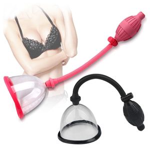 Other Sex Products Single Manual Vacuum Pump Breast Suction Enlargement Boob Enhancement Sucker Soft Enlarger sex toys for women 230404