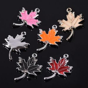 Charms 5pcs 27x19mm Metal de esmalte pingentes soltos contas lote de atacado para jóias que produzem descobertas de bricolage