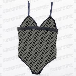 Letra Bodysuit Ruia íntima feminina Bras de renda bordada Bustiers fina de maiôs de banho respirável sexy veja através de bodysuits lingerie