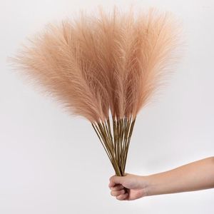 Decorative Flowers Artificial Pampas Grass Fake Plants For Wedding Decoration Nordic Korea Style Home Living Room Decor