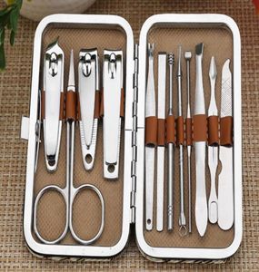 Drop New Nail Tool Set Stainless Steel Toes Nail Clippers Cuticle Trimmer Nail Cutter Scissor Manicure1805729