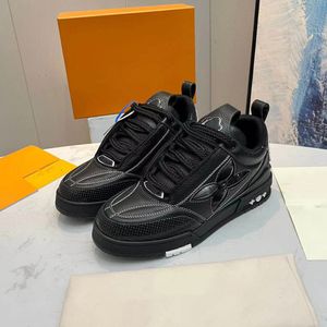 1854 Skate Luxe Men Casual Shoes Side Incorporates Flower with Diamond Top Calfskin Breattable Mesh Bicolor Model Designer Stylish Sneakers 06