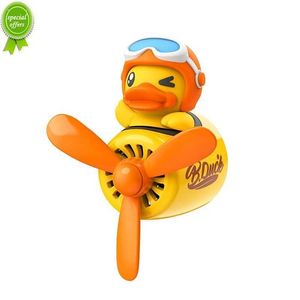 NOVO AR Air Scownener Pato fofo piloto piloto de saída de ar fragrância de decoração interior perfume sólido para acessórios de aromaterapia automática