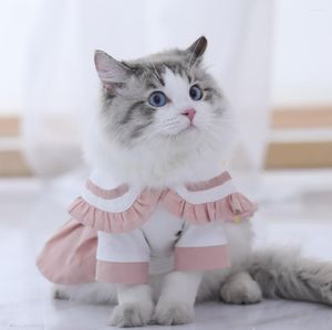 Katzenkostüme Hundekleidung Frühlings- und Sommerkleid Weste Schlinge Kleiner Dünnschliff Teddy Bomei