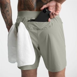 Mens shorts sommar gym jogging träning sport fitness snabbtorkning flera fickor som kör 230404