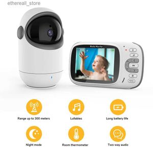 Monitores para bebês Câmera de bebê de 3,2 polegadas com monitor Câmera PTZ Babá Babá Monitor de câmera para bebês Monitor de vigilância de segurança doméstica Portatil Q231104