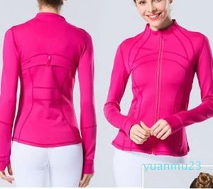Куртка для йоги, женская спортивная куртка для тренировок, быстросохнущая спортивная одежда для фитнеса, топ, однотонная толстовка на молнии S Dr Dhuzy