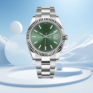 Rola męska projektant Zegarek Mash Mass Watch Watch 2813 Ruch Watch Dial Wysoka jakość stali nierdzewnej Mint Green Sapphire Glass Life Waterproof Watch