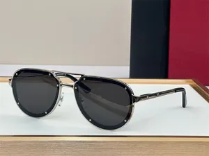 نظارة شمسية مصممة للعلامة التجارية للرجال للنساء الفاخرة خمر الرجعية الطيار رايف إطار نظارات الذهب شكل أعلى جودة النظارات UV 400 عدسة 0195