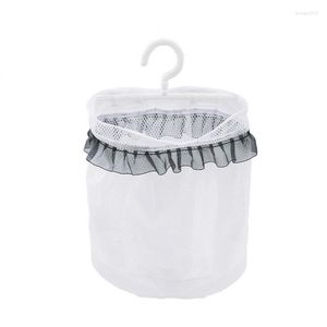 Storage Boxes Breathable Mesh Underwear Socks Bag Visible Household Drying Net Transparent Wardrobe Clothes Pocket