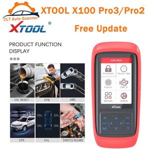 装飾的な置物Xtool X100 Pro3 Pro2 OBD2 CAR KEYプログラマーコードリーダーフルOBDII EOBD診断ツール多言語フリーアップデートOBD