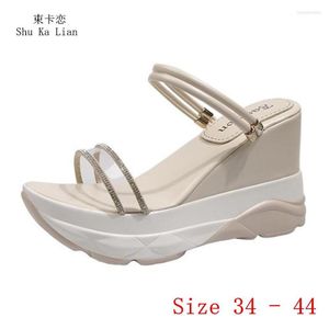 Sandals Platform High Heels Women Slingbacks Shoes Wedges Gladiator Woman Small Plus Size 34 - 44