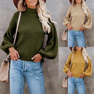 Women's Hoodies 2023 Spring Summer Women Knitted Turtleneck Pull Sweater Casual Soft Jumper Fashion Slim Femme Elasticity Pullover