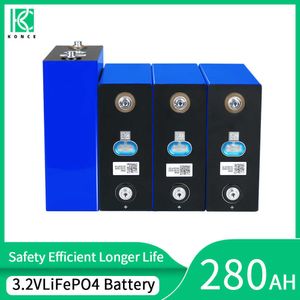 280AH LIFEPO4 Batterisladdningsbar 3.2V litiumjärnfosfat DIY -cellpaket för RV 12V 36V 48V Båtskåpbilar Camper Forklift Yacht