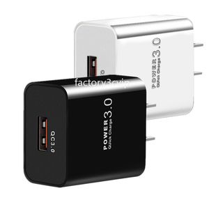 Fast Quick Charging 18W Eu US QC3.0 5V 3A Usb Wall Charger Adapter For Iphone 15 11 12 13 14 Samsung s10 s20 S23 htc F1