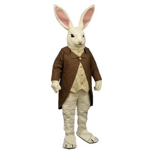 2024 Przystojny Mr. Rabbit Mascot Costume Costume Kostum