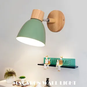 Lampa ścienna ZK20 Macaroon 6 Kolorowa głowica E27 85-285V Nordic Light