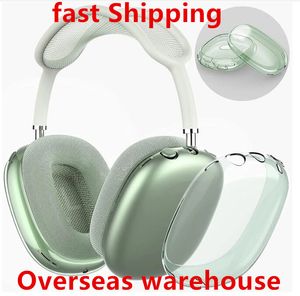 für Max Stirnband Headset Zubehör Pro Kopfhörer Airpod Max Kopfhörer Transparente TPU Schale Wasserdichte Schutzhülle Maxs Kopfhörer Hüllen