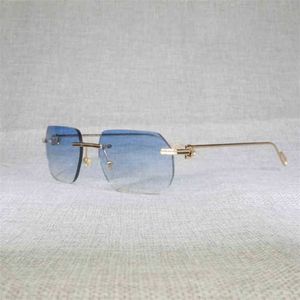 2023 Дизайнерские очки очки винтажные квадратные солнцезащитные очки для мужчин Oculos Lins Shade Shade Metal рама прозрачные очки для чтения Gafas Women Women Outdoor 1130