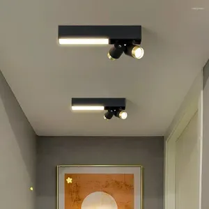 Taklampor nordiska moderna led gångslampa ljuskrona för sovrum vardagsrum hem dekoration inomhus belysning fixtur lyster