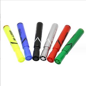Yaratıcı Yeni Mark'ın Not Numarası Pen Boru Çok Renkli Taşınabilir Söndürülebilir Metal Boru Toptan Sigara İçme Borusu