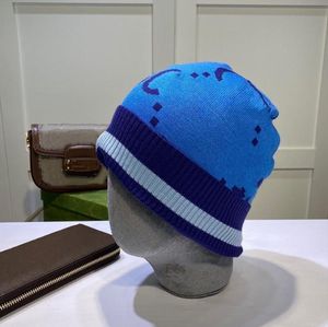 Fashin Casquette Designer Beanie luksus męski baseballowy sport bawełniane dzianinowe czapki czapki czaszki dopasowane klasyczne trójkąt litera z nadrukiem czapki wełniane zwykłe 5 kolorów