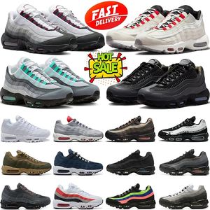 Designer Running Shoes 95 Men Women 95s Triple Black White Anatomy Aegean Storm Pink Beam Sequoia Stadium Green Red Stardust Cortiz Sports Sneakers Trainers