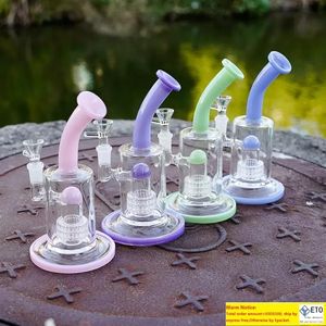 4 Colors Dome Perc Thick Glass Bong Hookahs Wheel Filter Heady Glass Oil Dab 14Female Joint Bongs Birdcage Percolator Splash Guard Water