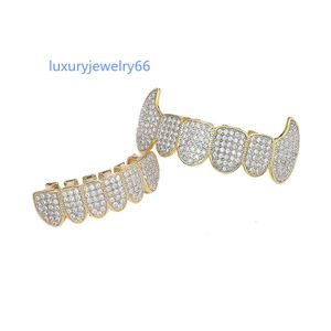 WG101 Hip hop moissanite grillz personalizado vvs diamante grillz gelado personalizado grillz dentes masculino