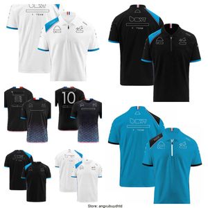 2023 Новый футболка для гоночного костюма F1 Alpin Team Commoning Roote Room Polo Men's Summer Smover Dry-Shirt настройка рубашки